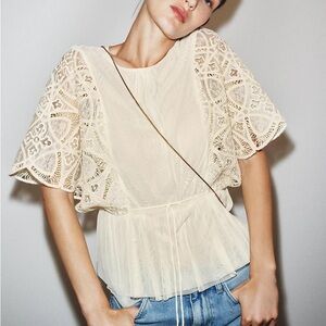 ZARA EMBROIDERED TOP